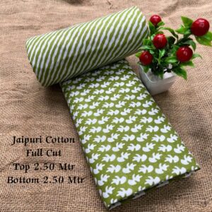 Jaipur Cotton Material (Green)