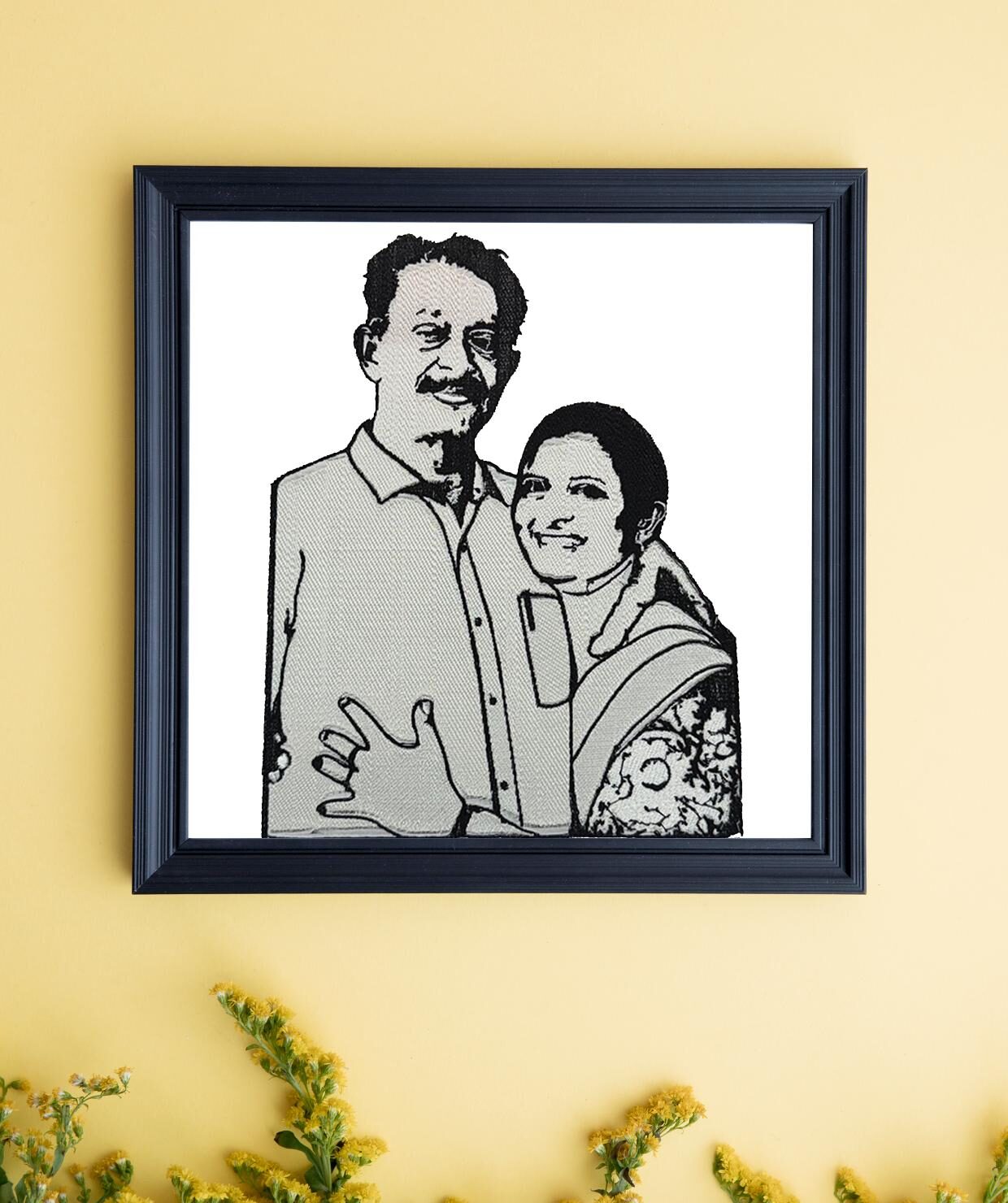 Custom Embroidered Photo Frame