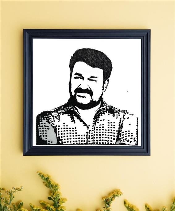 Custom Embroidered Portrait Frame