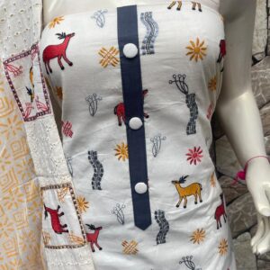 Premium Churidar Material (White 2)